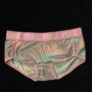 NWOT PINK palm boyfriend underwear